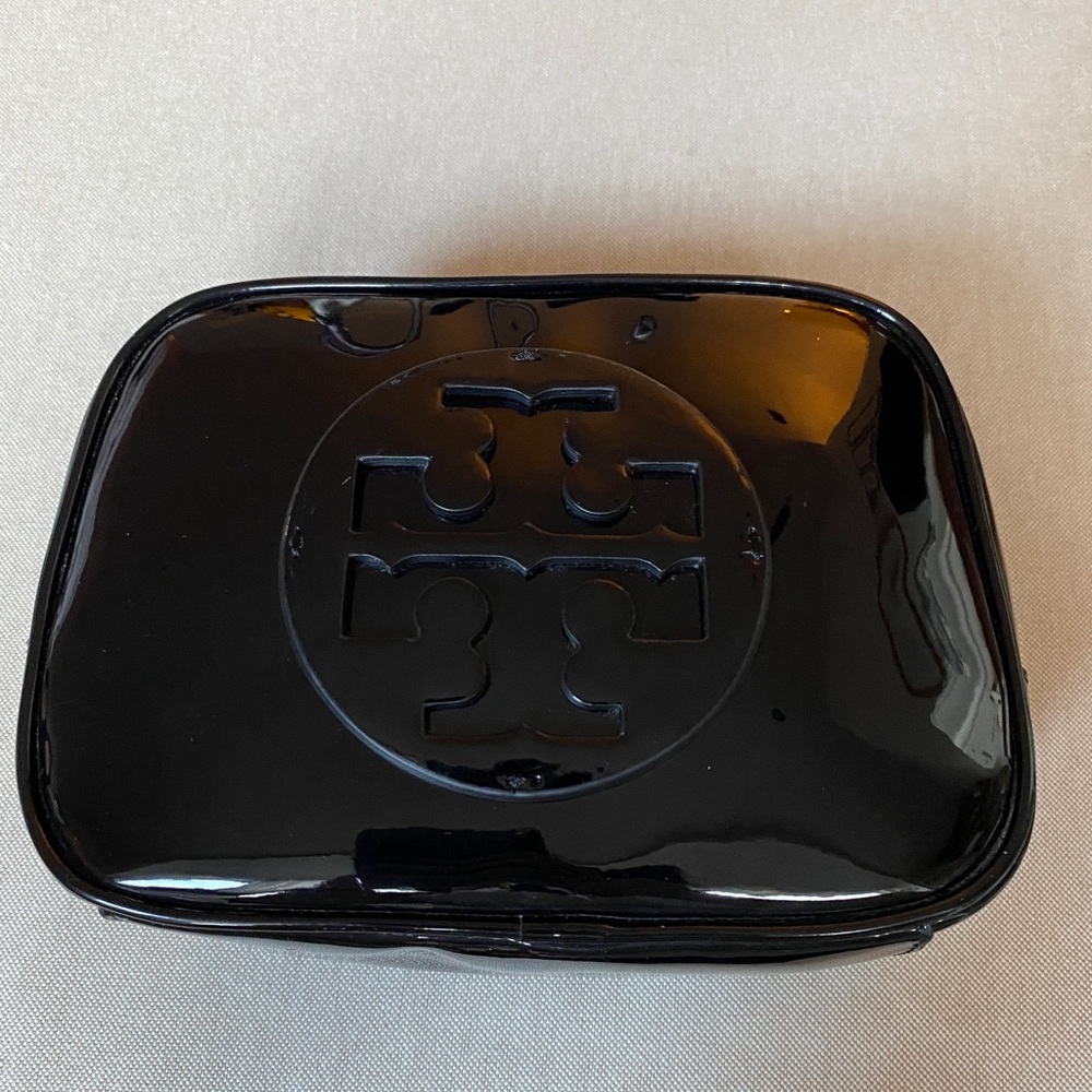 NEW black patent Tory Burch Clutch.